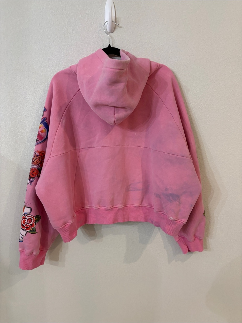 Righteous Pink zipper hooded sweatshirt - Picture 5 of 9